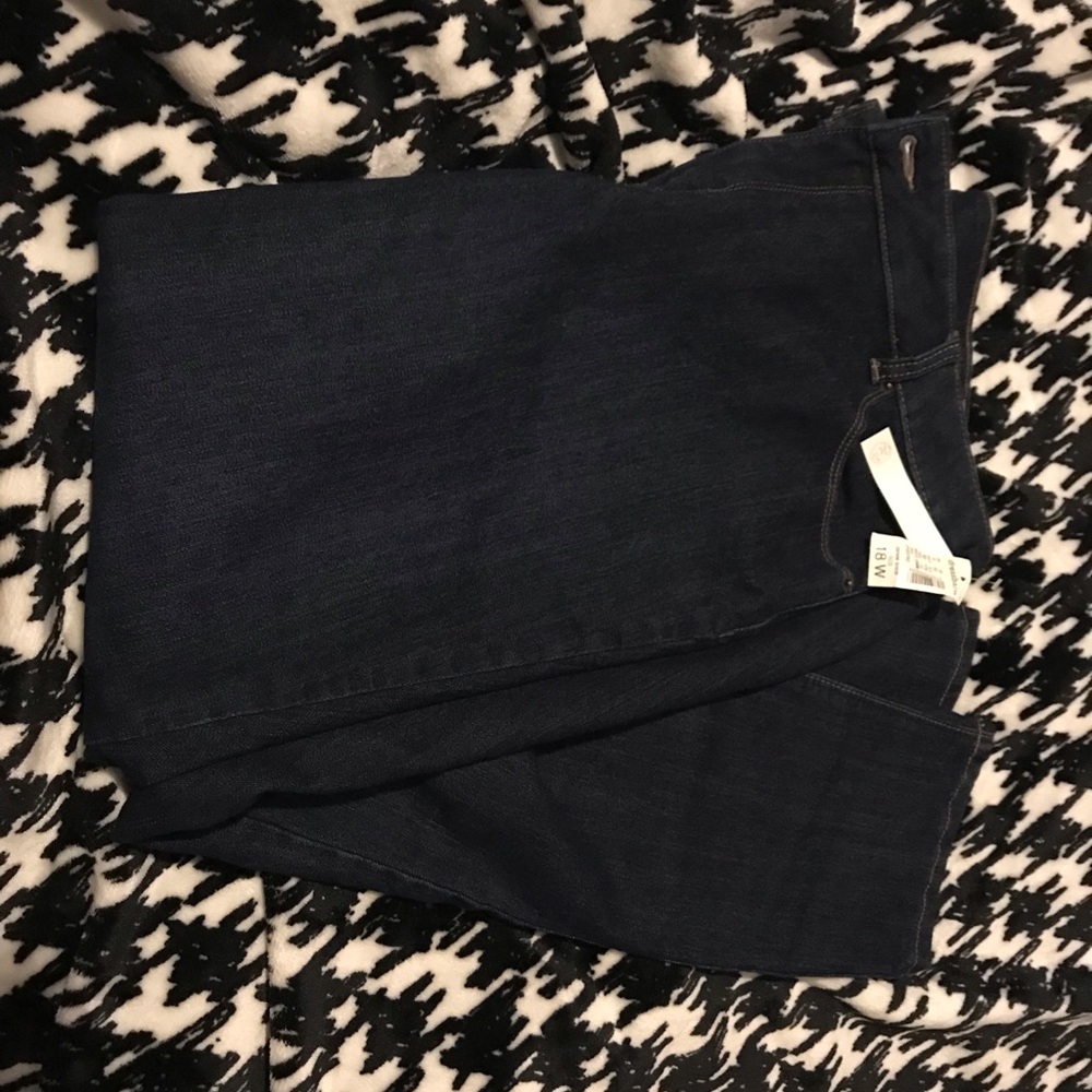 Dress Barn NWT Westport Signature Fit Skinny Dark Wash Jeans in 18W - HOST PICK! - Picture 4 of 9